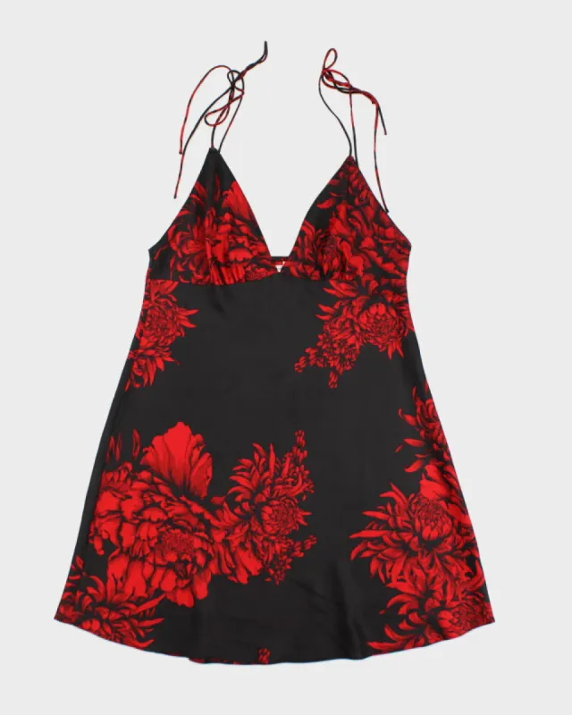 90s La Vie En Rose Floral Slip Dress - M sold by Rokit