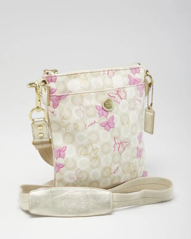 Women's Beige Coach  Butterfly Monogram Cross body Bag sold by Rokit