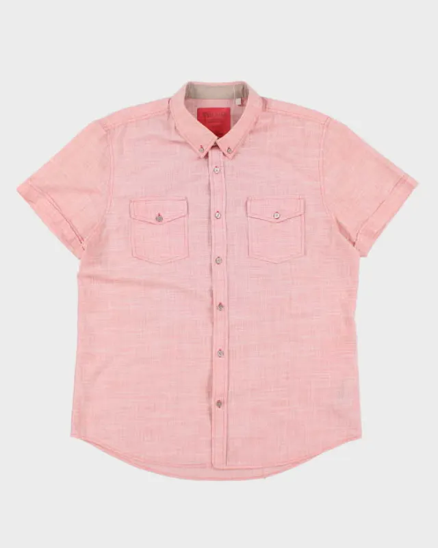Y2k 00s Guess Pink Short Sleeve - XL sold by Rokit