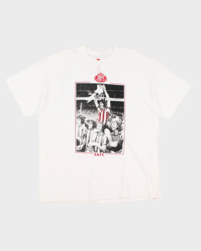 Sunderland AFC White T-Shirt - 2XL made by Rokit