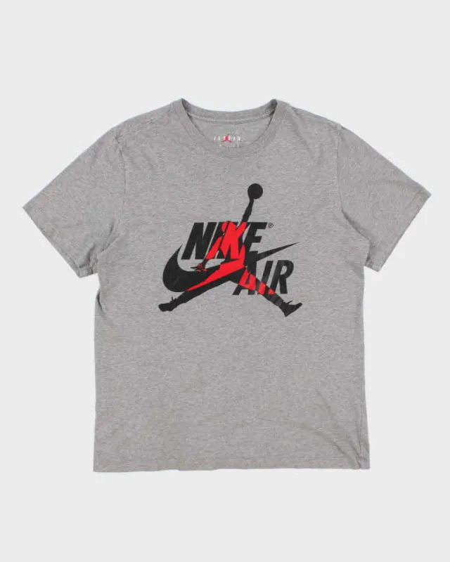 Nike Air Jordan Grey T-Shirt - L sold by Rokit