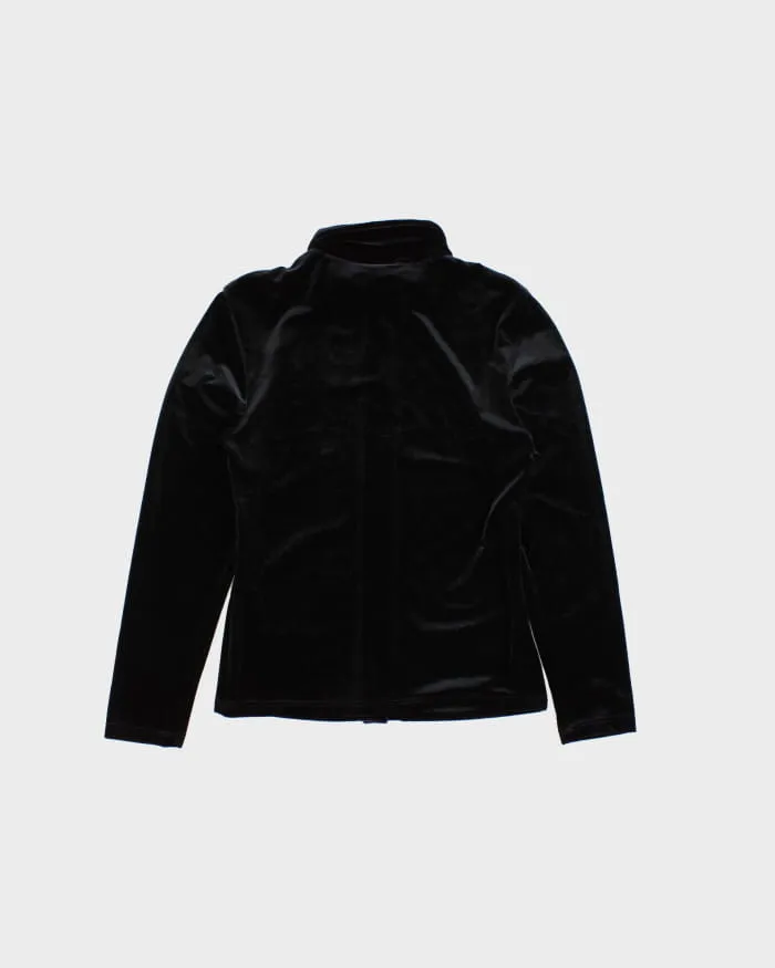 Vintage 90s Le Chateau Black Velvet Shirt - S sold by Rokit product image thumbnail 2