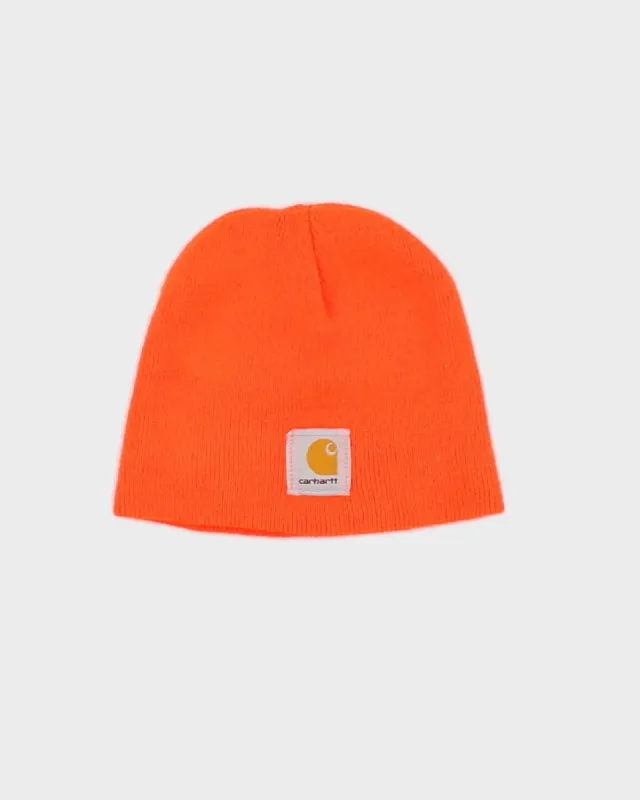 Carhartt Bright Orange Beanie - O/S sold by Rokit