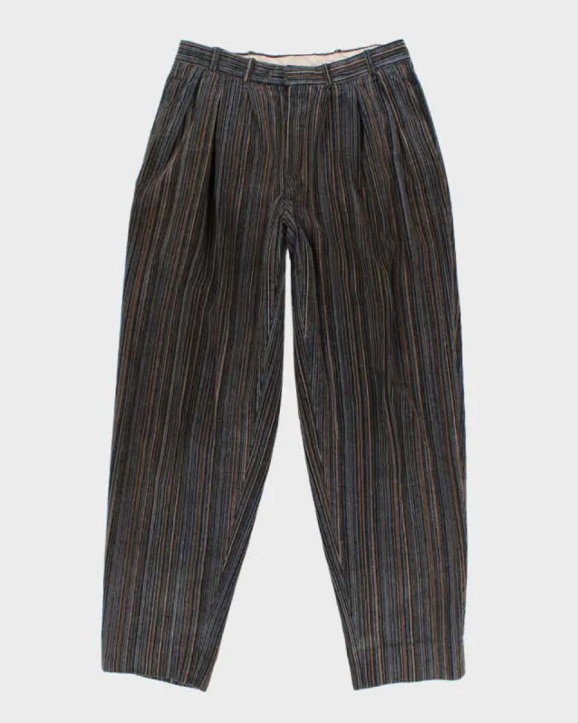 Vintage Striped Corduroy Trousers - W32 L32 sold by Rokit