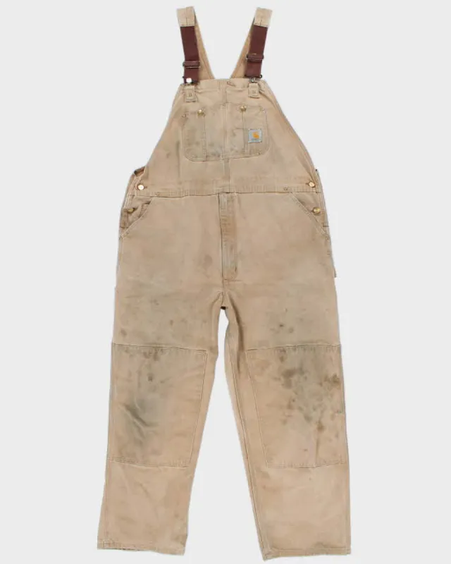 Vintage Men's Tan Carhartt utility Dungarees - 44 x 32 sold by Rokit