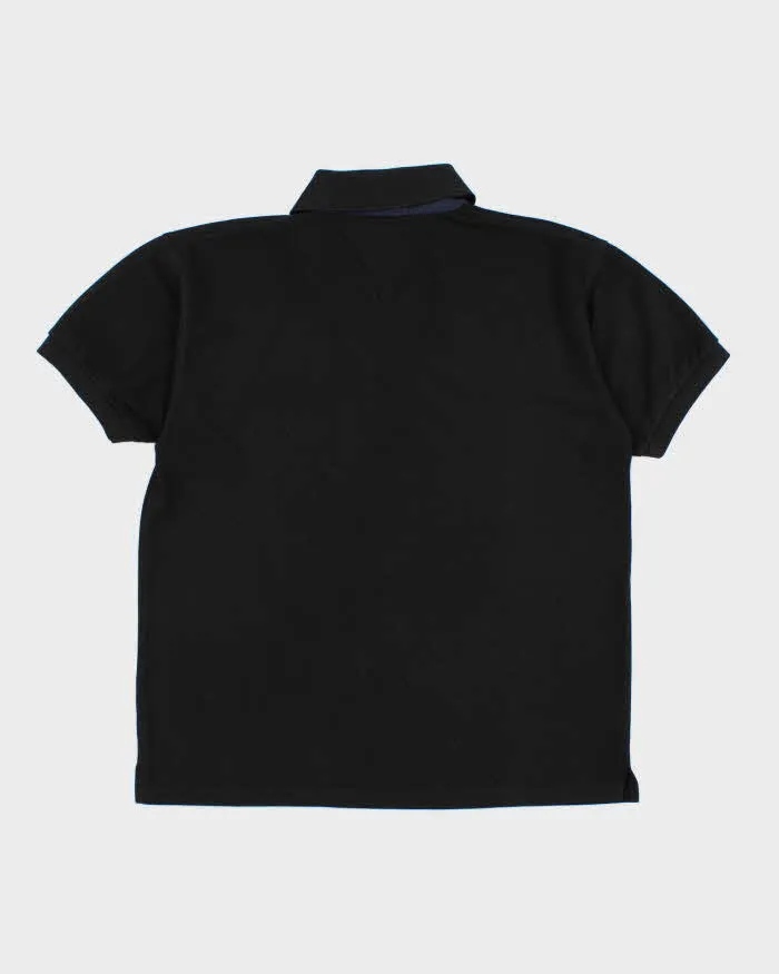 Vintage 90s Tommy Hilfiger Black Polo Shirt - L sold by Rokit product image thumbnail 2