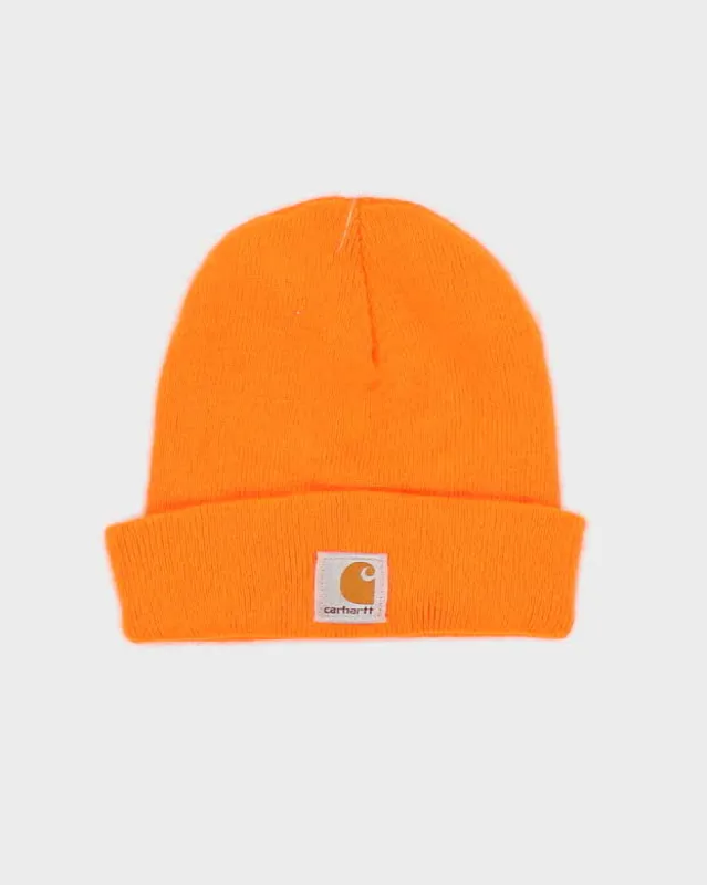 Unisex Orange Carhartt Beanie - O/S sold by Rokit