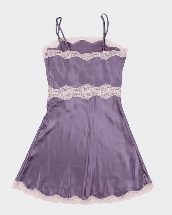 Y2k 00s La Vie En Rose Purple Slip Dress - S sold by Rokit product image thumbnail 2