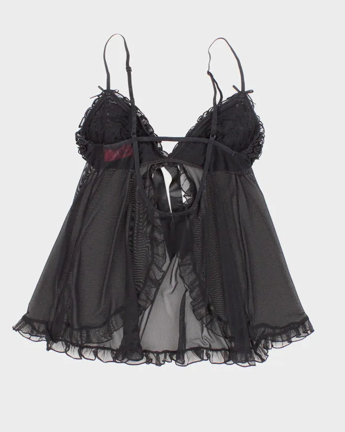 Woman's Black Ruffle Camisole Top - XS sold by Rokit product image thumbnail 2