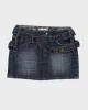 Y2k 00s Vigoss Mini Denim Skirt - S sold by Rokit