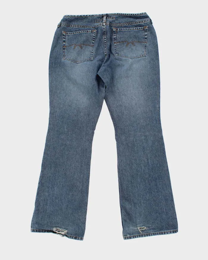 Vintage Y2K Women's Low Waisted Flare Jeans - W32 L31 sold by Rokit product image thumbnail 2