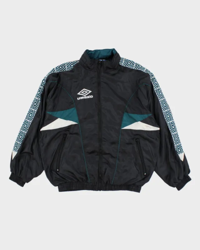Vintage 90's Umbro Patterned Track Jacket - M made by Umbro