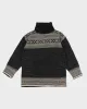 Vintage Lambswool Patterned Turtleneck - S sold by Rokit