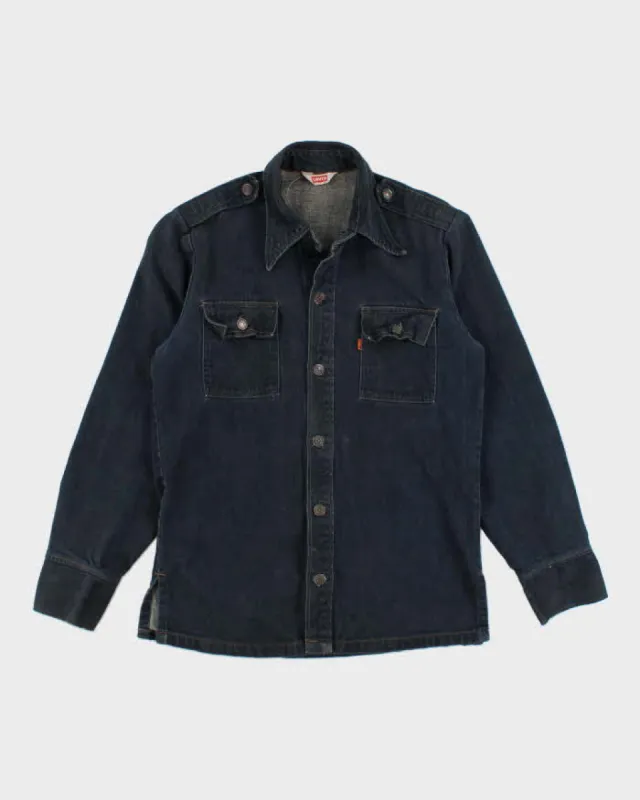 Vinatge Rare Levi's Trucker Blank Orange Tab Denim Jacket - S sold by Rokit