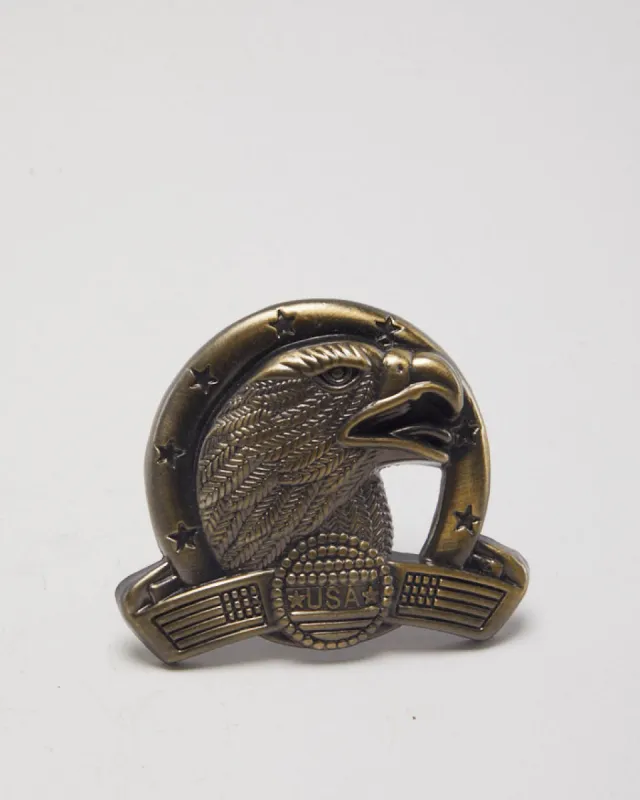 Pewter USA Bald Eagle Belt Buckle sold by Rokit