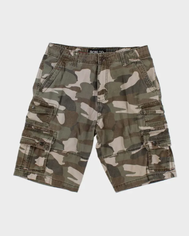 Y2k 00s Camouflage Shorts - W32 sold by Rokit