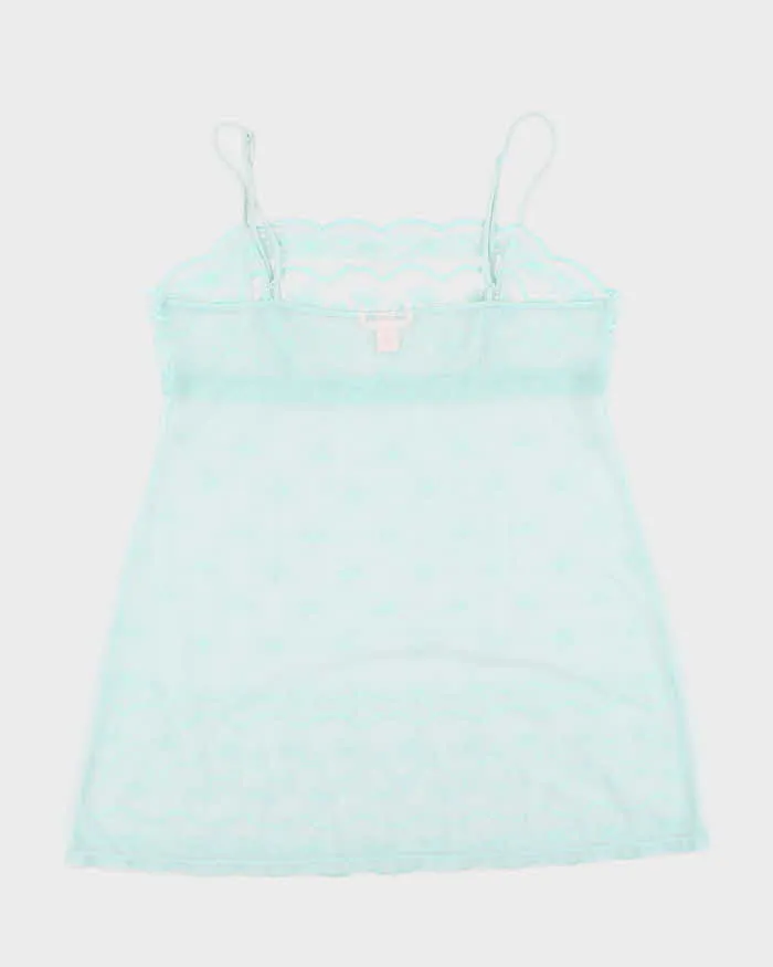 Y2k 00s Victoria's Secret Blue Mesh Slip - XL sold by Rokit product image thumbnail 2