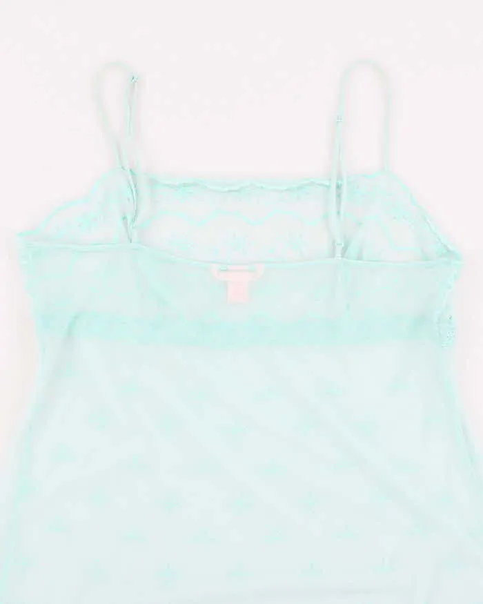 Y2k 00s Victoria's Secret Blue Mesh Slip - XL sold by Rokit product image thumbnail 4
