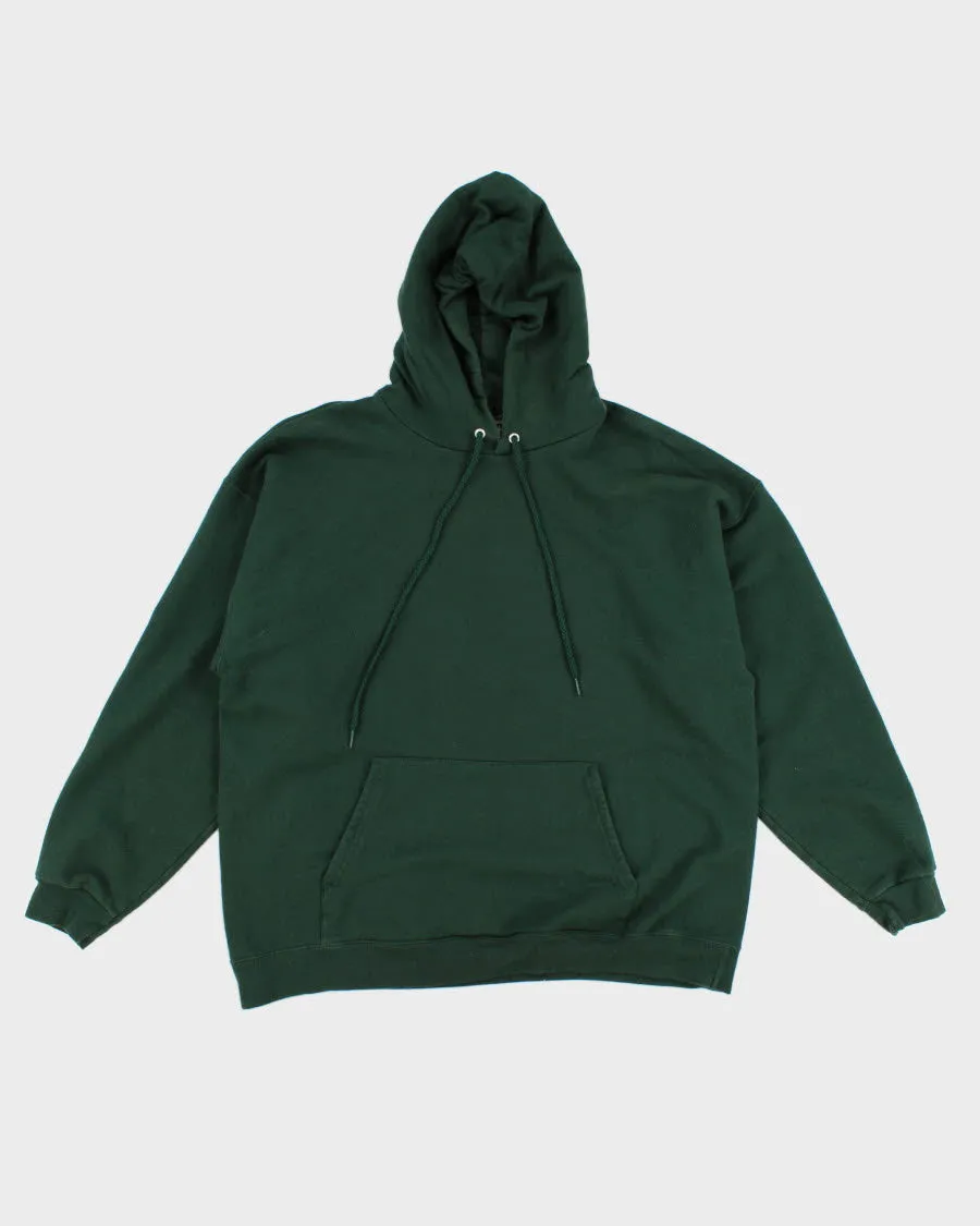 Mens Green Hoodie with Front Pocket - L sold by Rokit