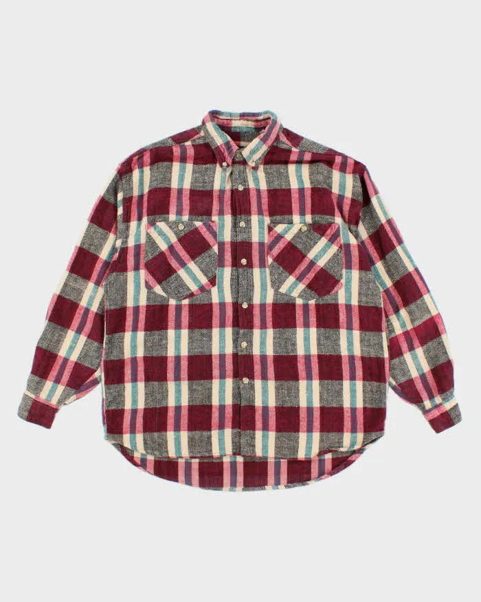 Vintage 90s Revenge Shirtmakers Flannel Shirt - M sold by Rokit