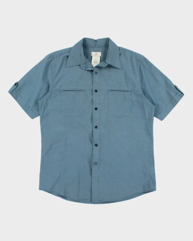 Dockers Blue Check Shirt - M sold by Rokit