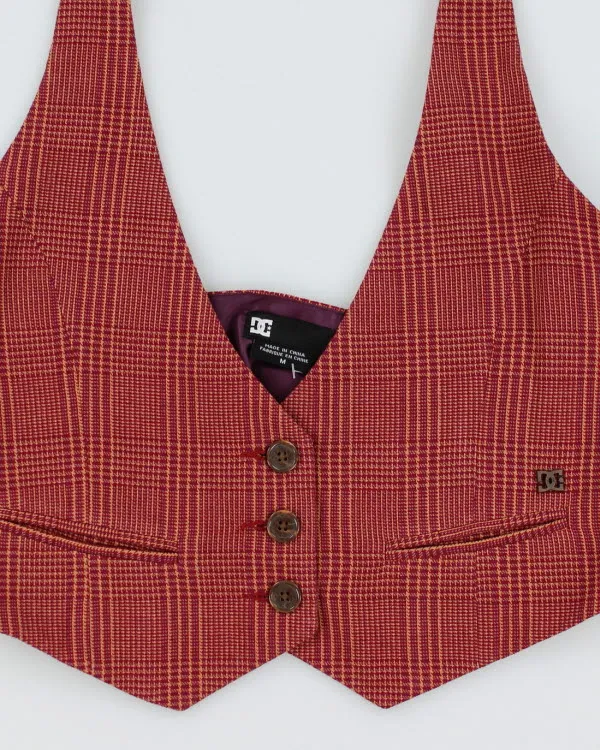 Y2k 00s DC Shoe Co Halter Waistcoat Top - M sold by Rokit product image thumbnail 3