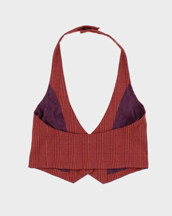 Y2k 00s DC Shoe Co Halter Waistcoat Top - M sold by Rokit product image thumbnail 2