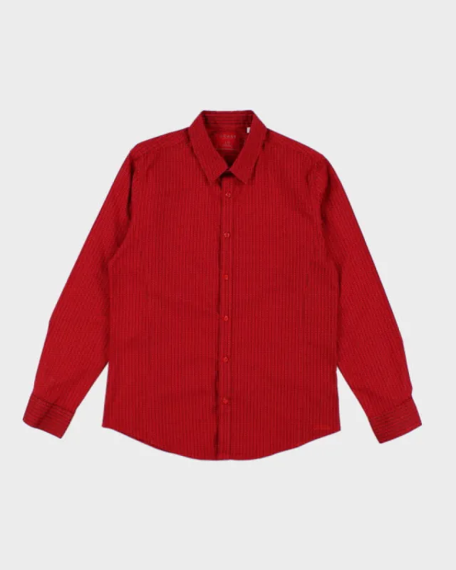 Guess Long Sleeve Red Shirt - L sold by Rokit