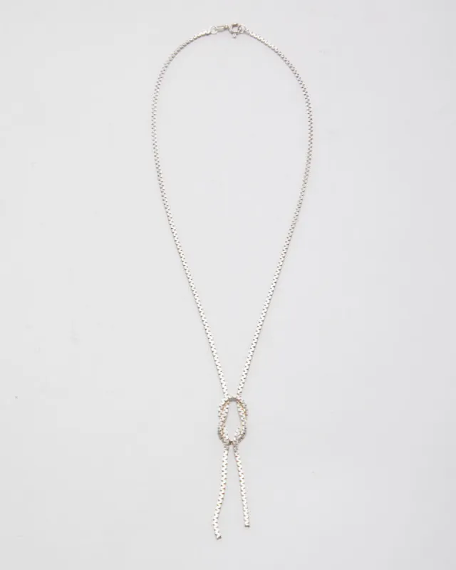 925 Silver Knot Necklace sold by Rokit