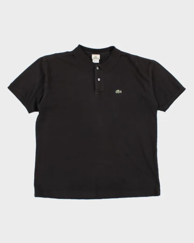 Vintage Men's Black Lacoste Polo Shirt - L sold by Rokit