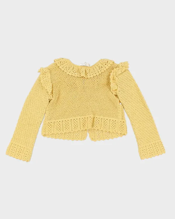 Love Shack Fancy Yellow Cardigan - M sold by Rokit product image thumbnail 2