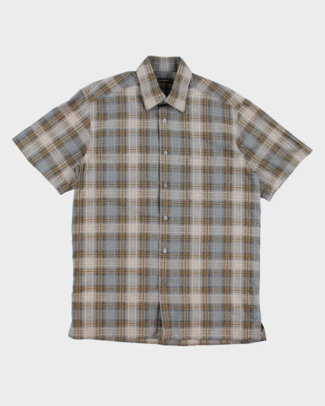 Ermenegildo Zenga Check Short Sleeve Shirt - L sold by Rokit