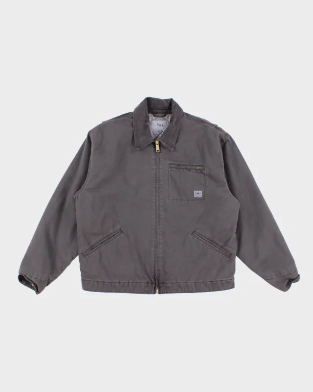 Mens Grey Denim Tna Bomber Jacket - L sold by Rokit