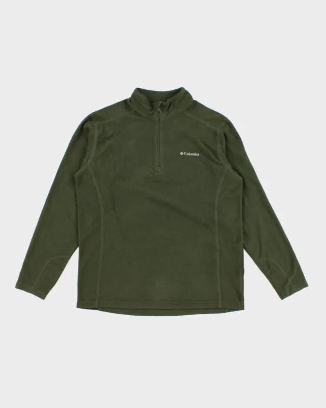 Columbia Green Quarter Zip Light Fleece - M sold by Rokit