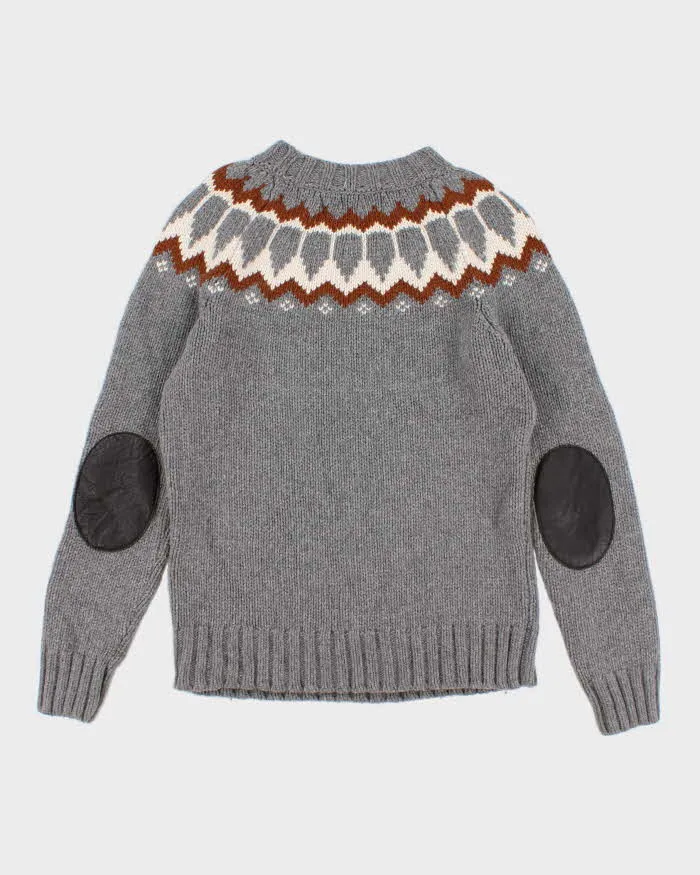 Men's Grey Icelandic Knit Sweater - M sold by Rokit product image thumbnail 2
