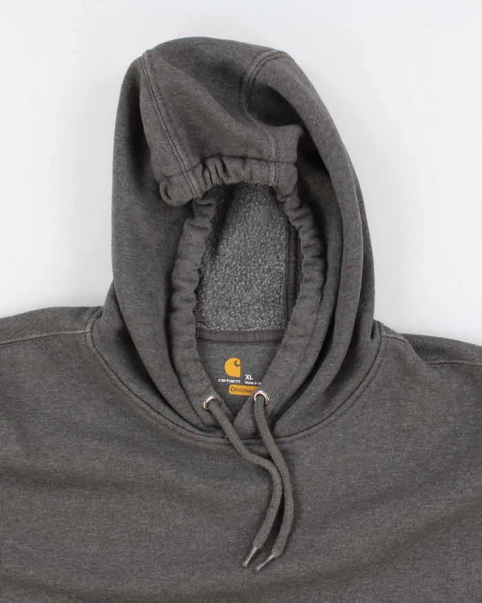 Carhartt Oversized Dark Grey Hoodie - XL sold by Rokit product image thumbnail 3