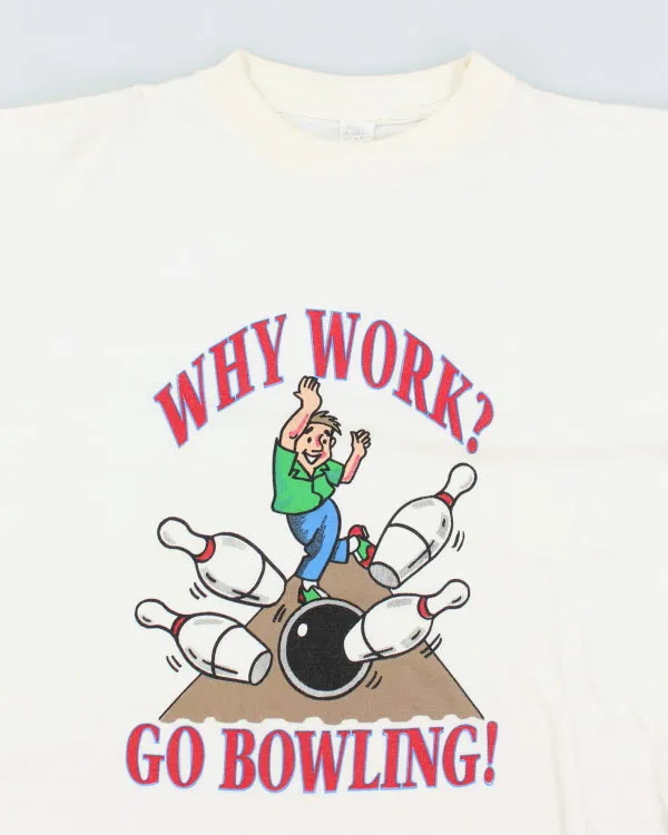 Vintage 90's Single Stitch New York Bowling T-Shirt - XL sold by Rokit product image thumbnail 3