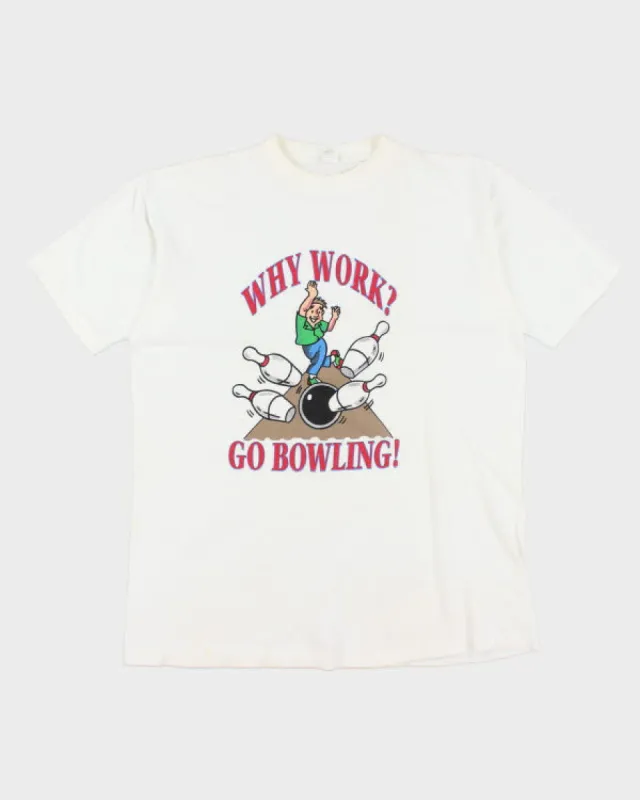 Vintage 90's Single Stitch New York Bowling T-Shirt - XL made by Rokit