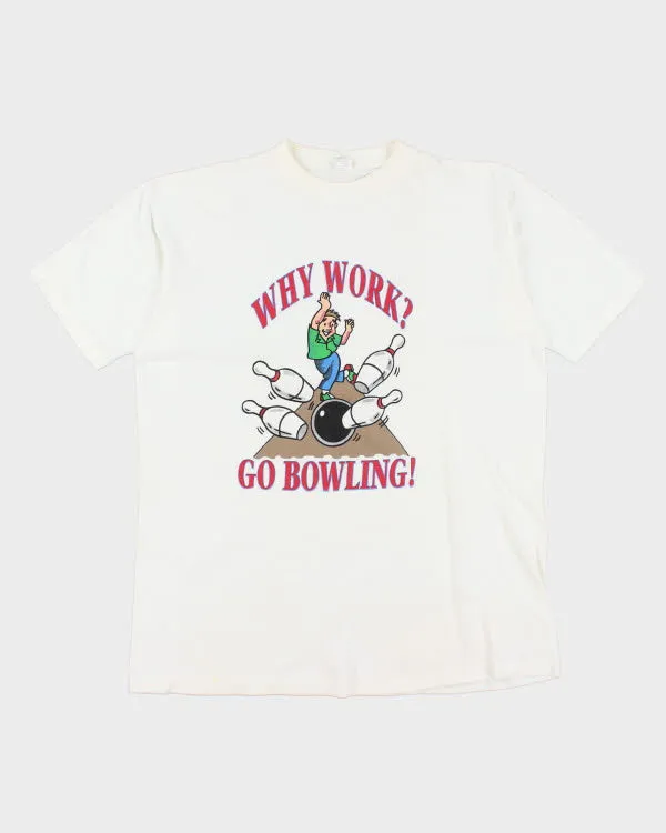 Vintage 90's Single Stitch New York Bowling T-Shirt - XL sold by Rokit