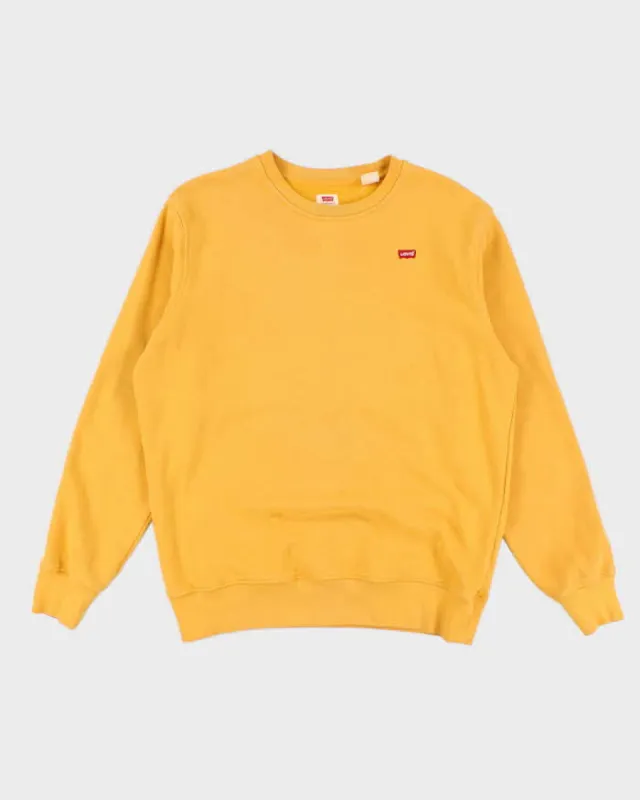 Mens Levis Yellow Pullover Sweatshirt - M sold by Rokit