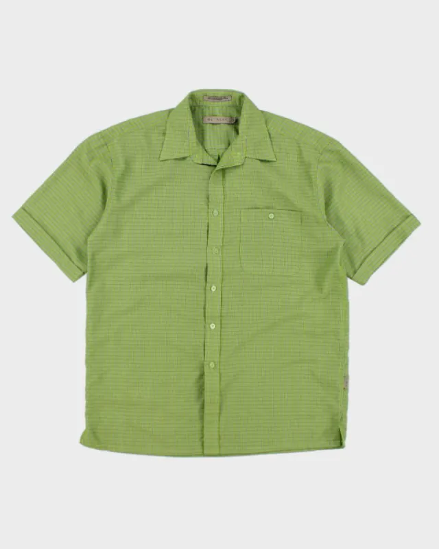 Y2k 00s Retreat Green Check Shirt - M sold by Rokit