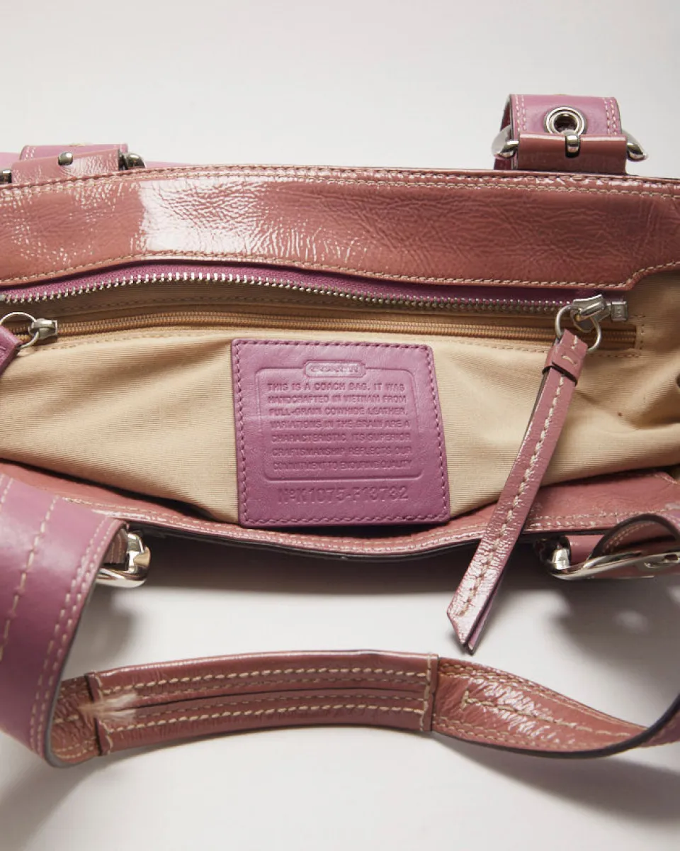 Vintage Y2k 00s Coach Pink Leather Bag | Parallel