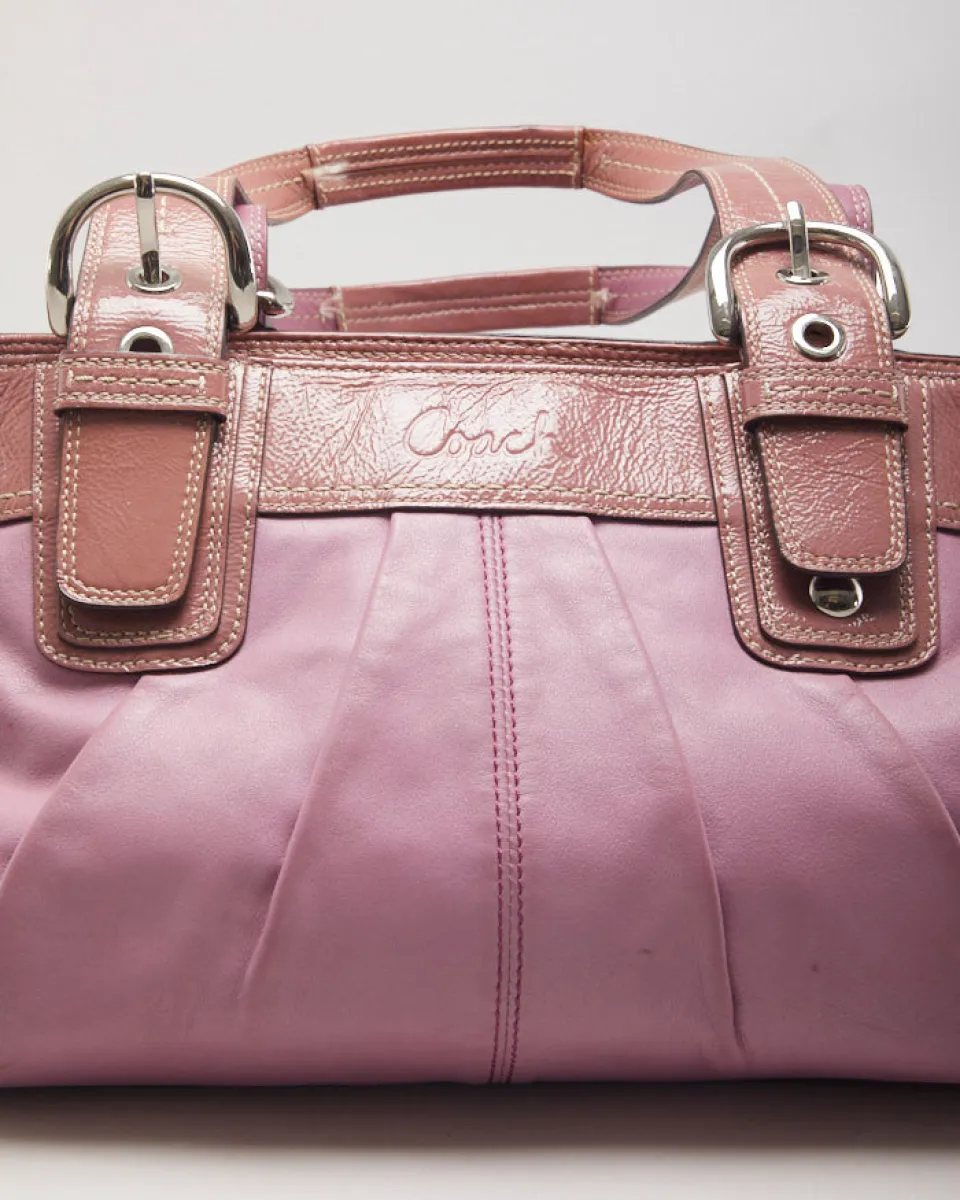 Vintage Y2k 00s Coach Pink Leather Bag | Parallel