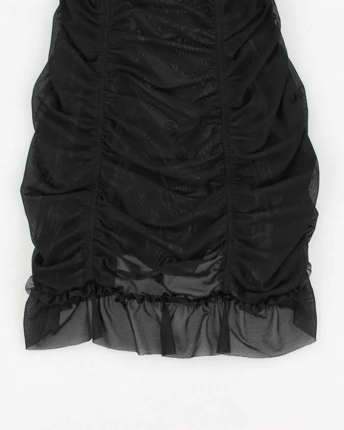 Y2k 00s La Vie En Rose Mesh Ruched Cami Top - XS sold by Rokit product image thumbnail 4