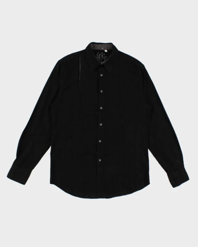 Y2K 00s Guess Black Textured Shirt - S sold by Rokit