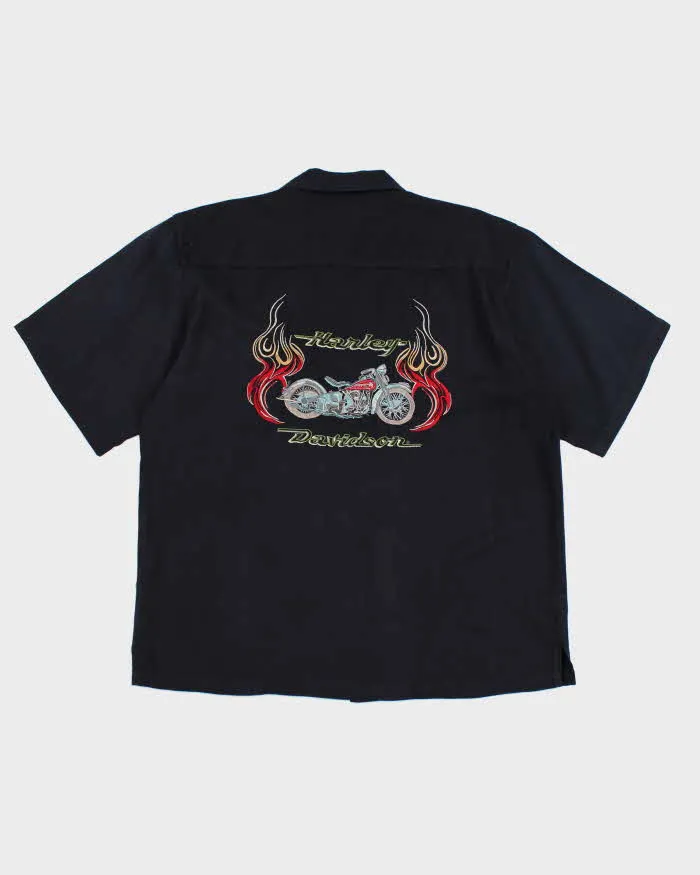 Vintage 90s Tommy Bahama x Harley Davidson Silk Shirt - XL sold by Rokit product image thumbnail 2