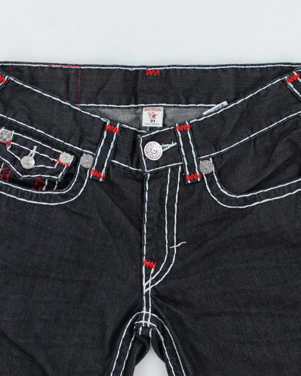 Vintage Y2K True Religion Contrast Stitched Cut Off Denim Shorts - W32 L15 sold by Rokit product image thumbnail 3