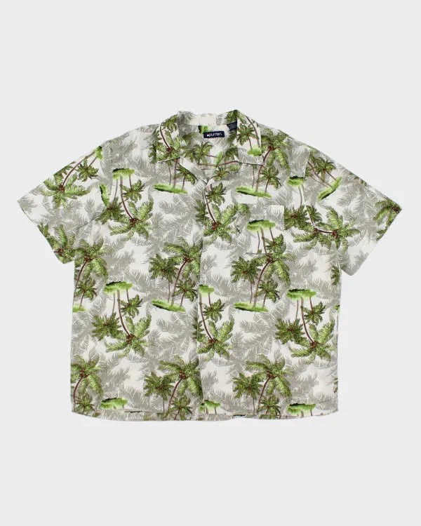 Vintage Puritan Tree Printed Hawaiian Shirt - XL sold by Rokit