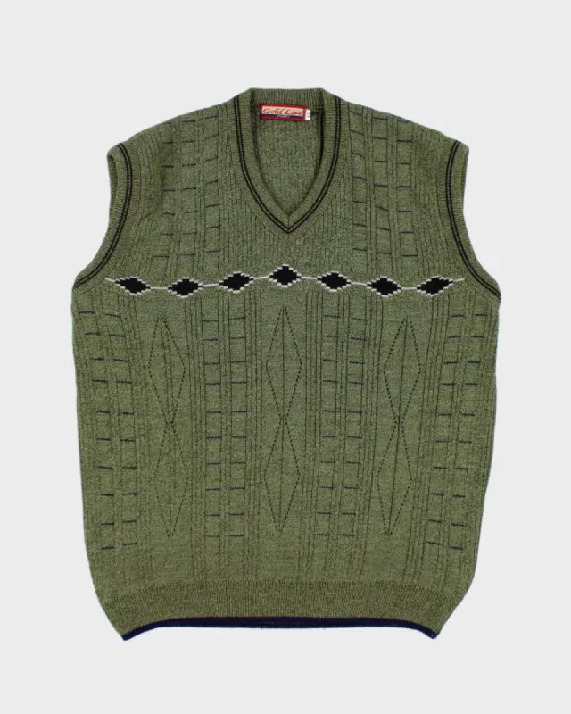 Vintage Green Knit Vest - XL sold by Rokit