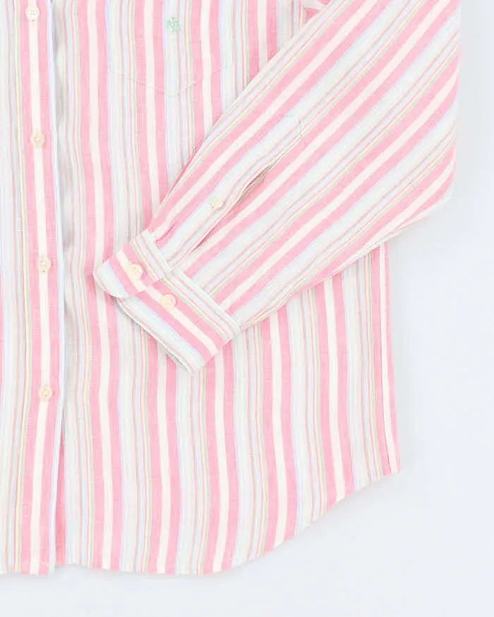 Mens Ralph Lauren Pink Striped Linen Shirt - L sold by Rokit product image thumbnail 4